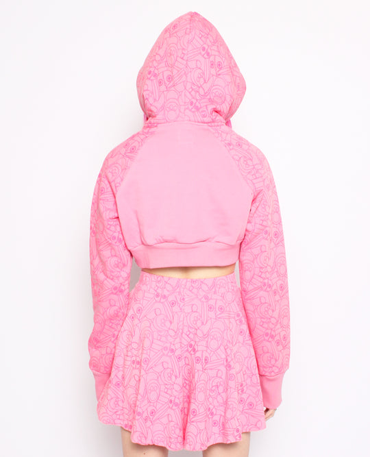 CROP HOODIE BUNNY BUSINESS