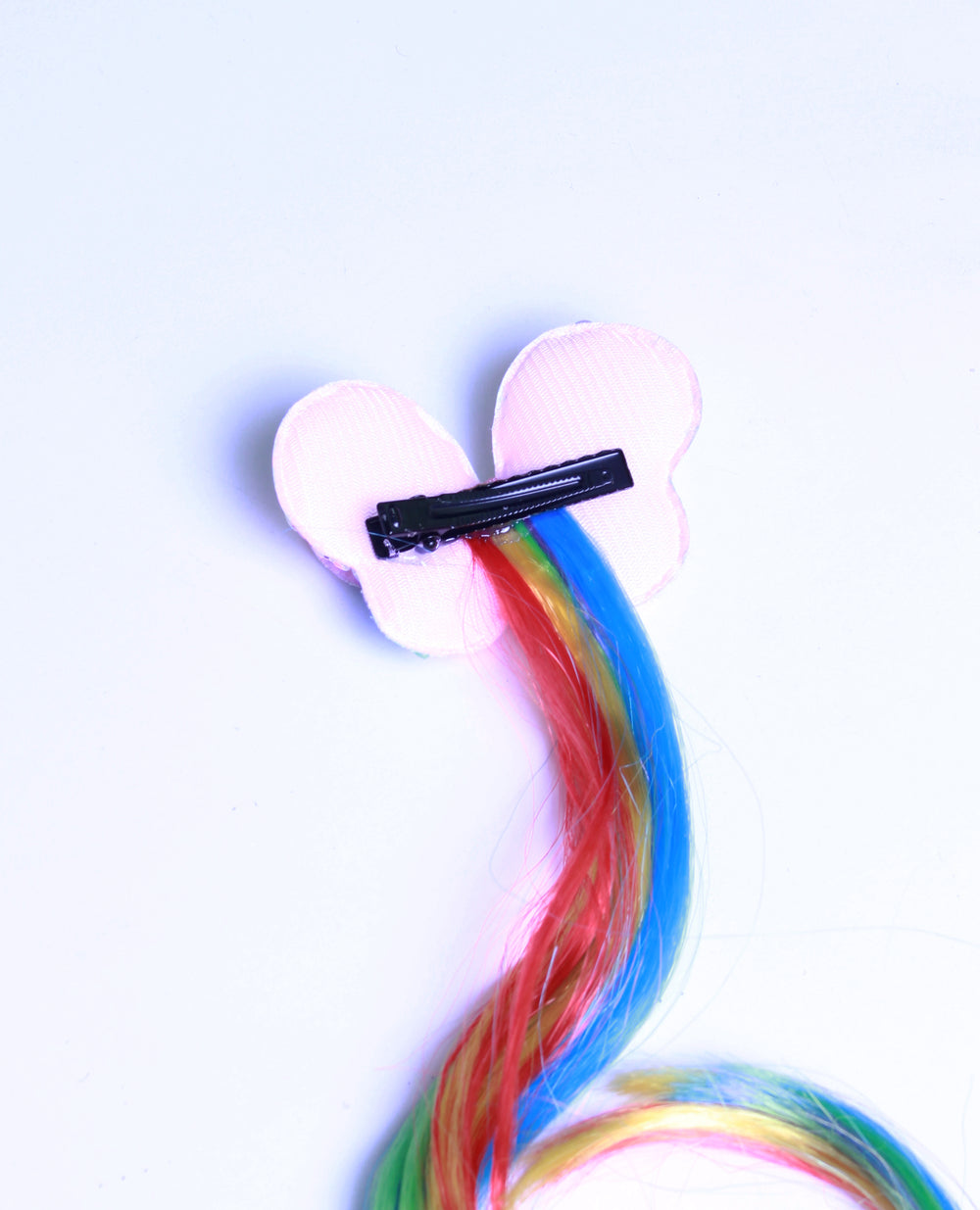 RAINBOW WAVE BUTTERFLY HAIR EXTENSION CLIP