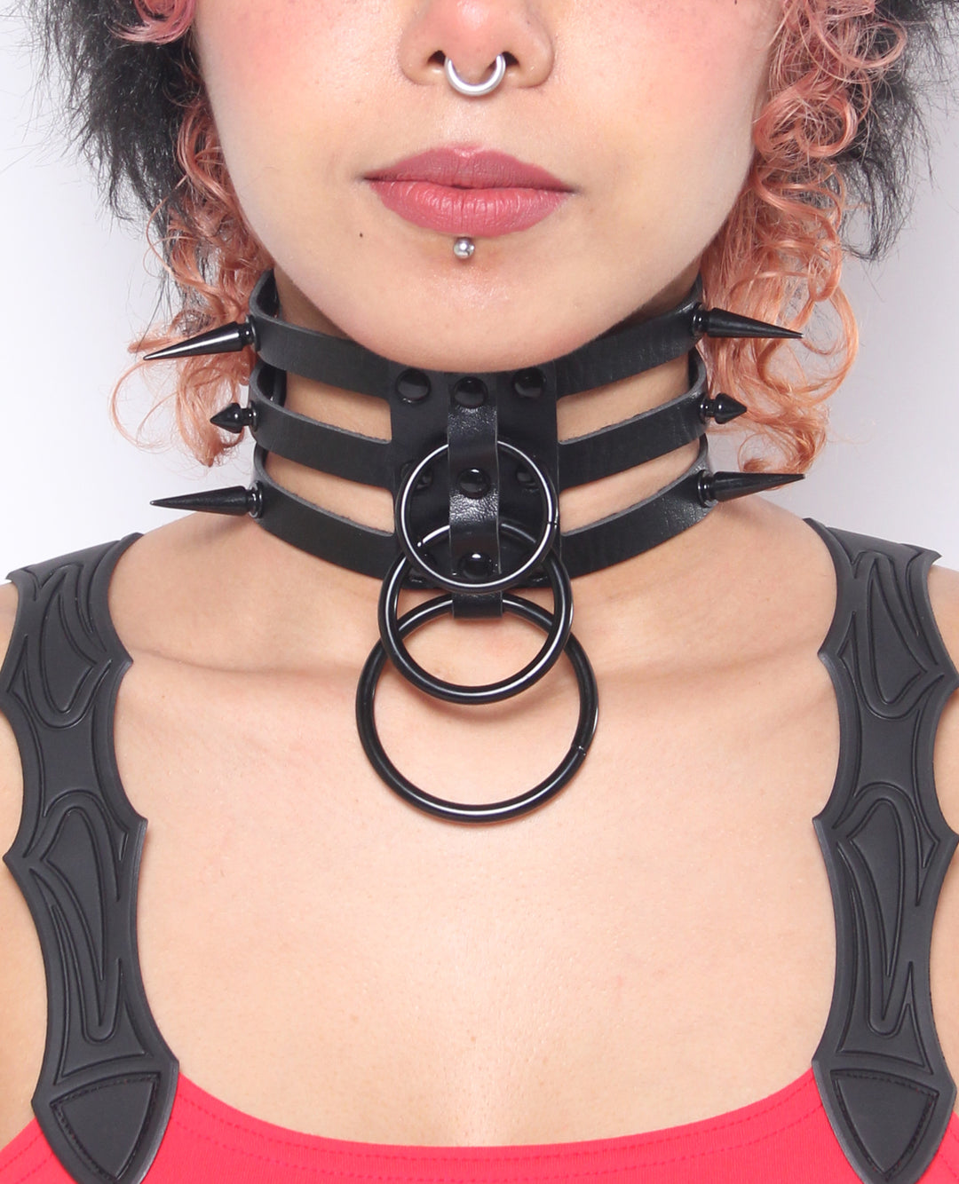 CAGE SPIKED COLLAR