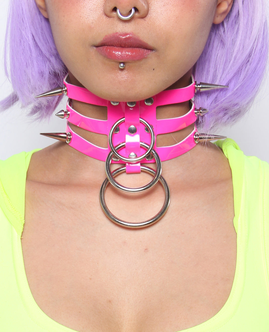 CAGE SPIKED COLLAR