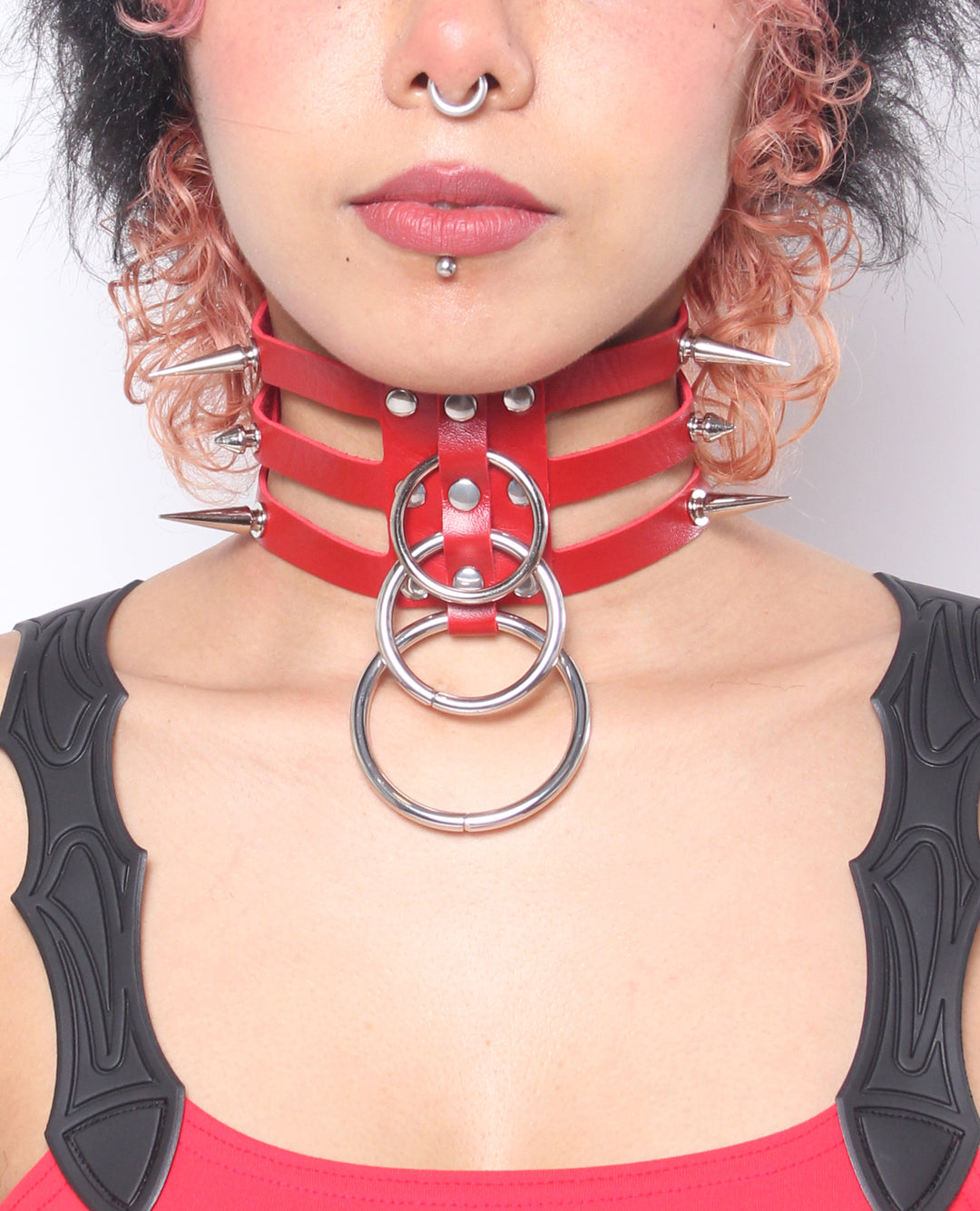 CAGE SPIKED COLLAR