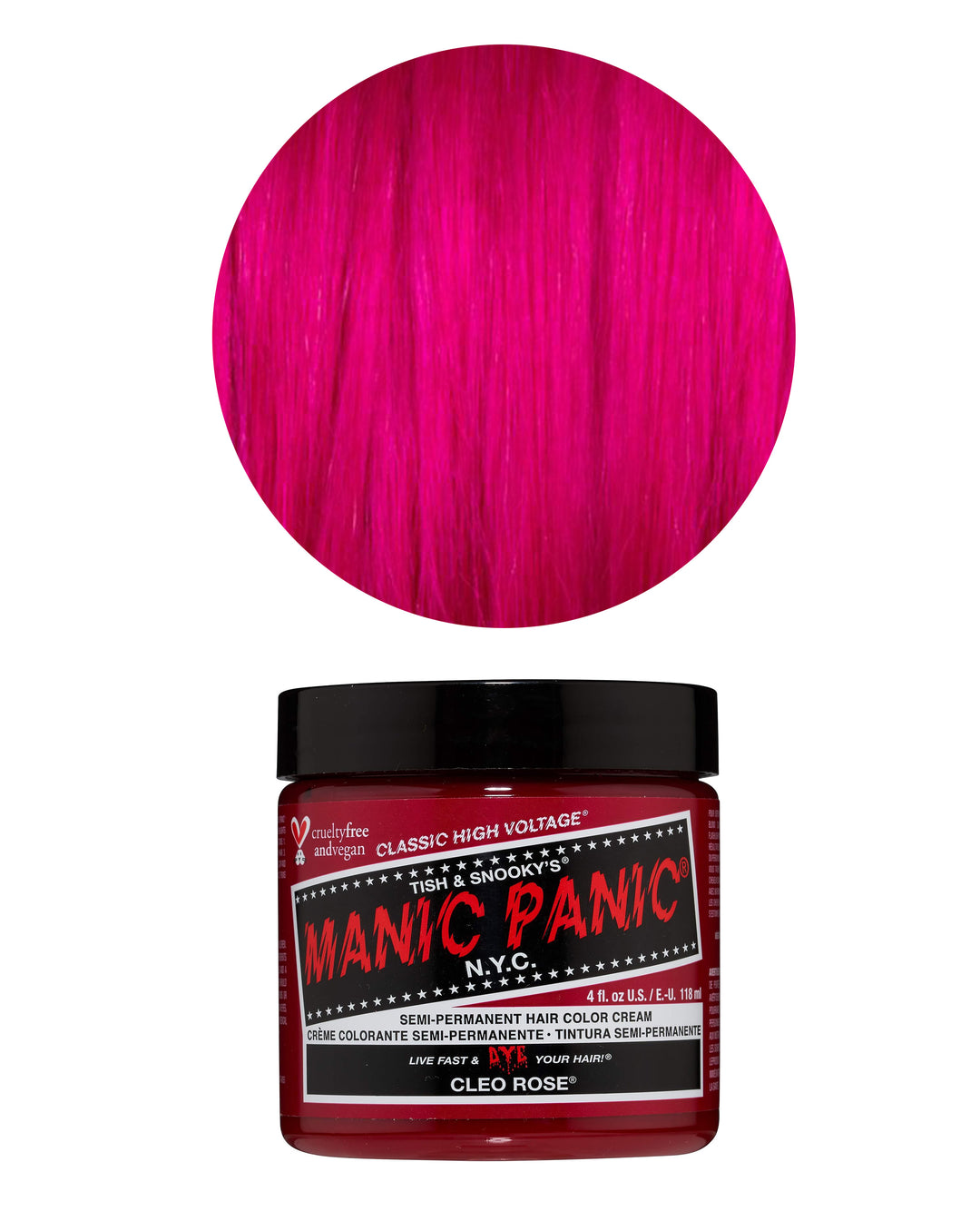 MANIC PANIC HIGH VOLTAGE CLASSIC SEMI PERMANENT HAIR COLOUR CREAM 118ML