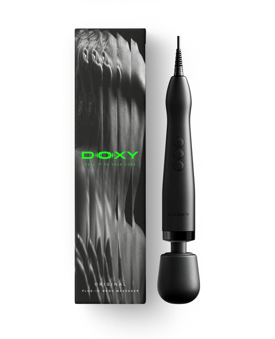 DOXY 2.0 ORIGINAL - BLACK - PLUG-IN WAND MASSAGER