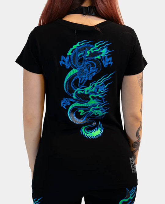 DRAGONITE T-SHIRT GIRLS BLACK