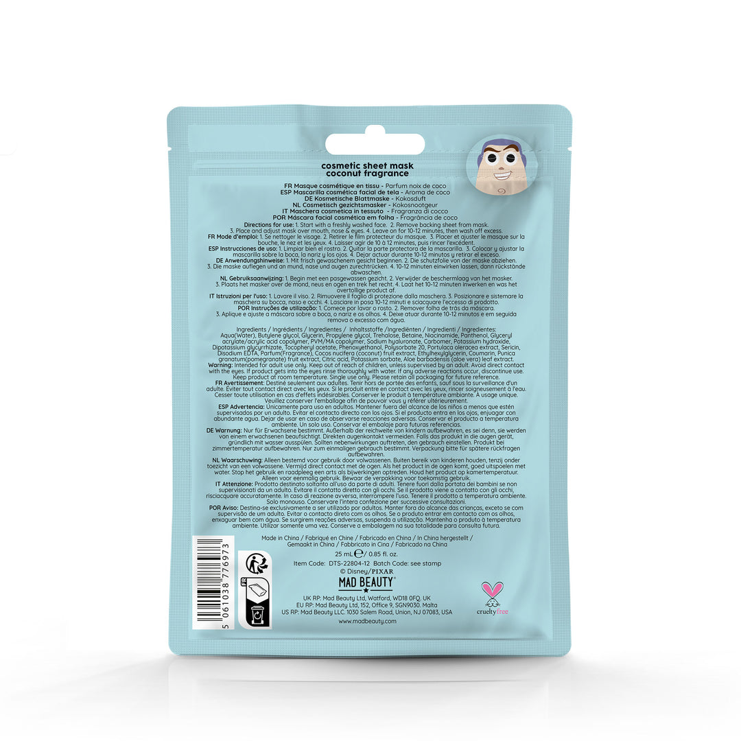 TOY STORY COSMETIC SHEET MASK BUZZ