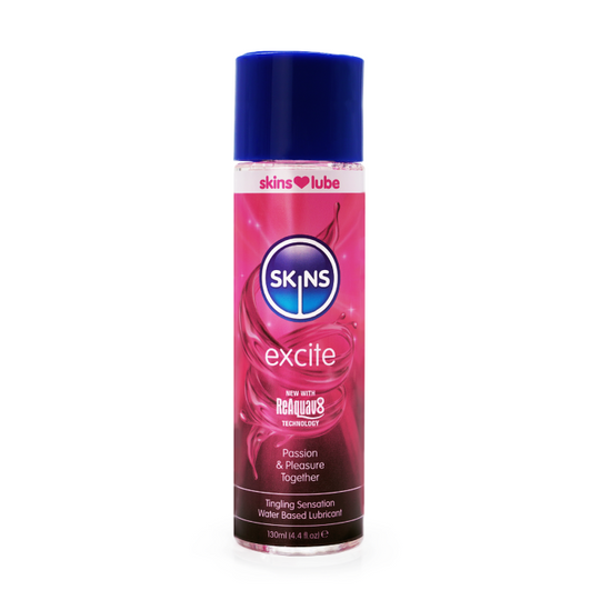 SKINS EXCITE TINGLING WATER BASED LUBRICANT 130ml