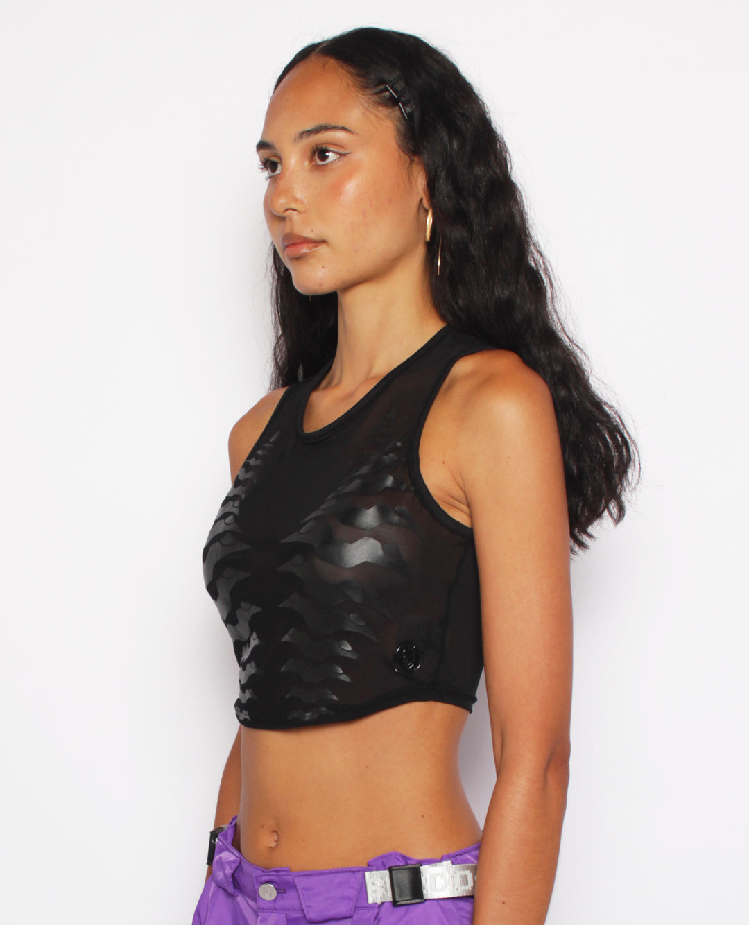 CROP MESH VEST EXO