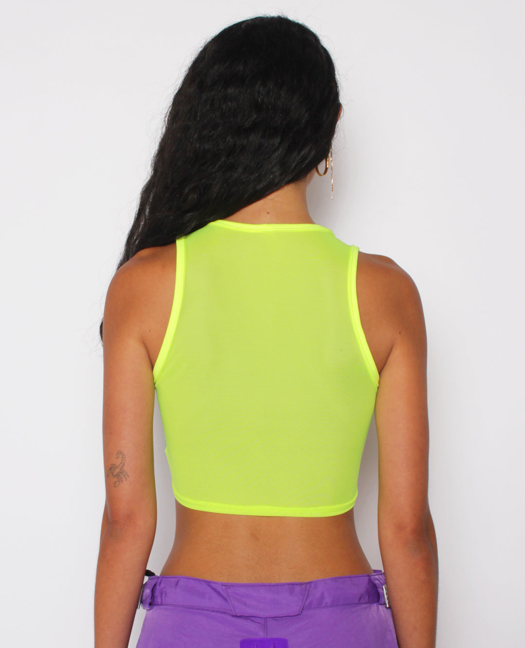 CROP MESH VEST EXO