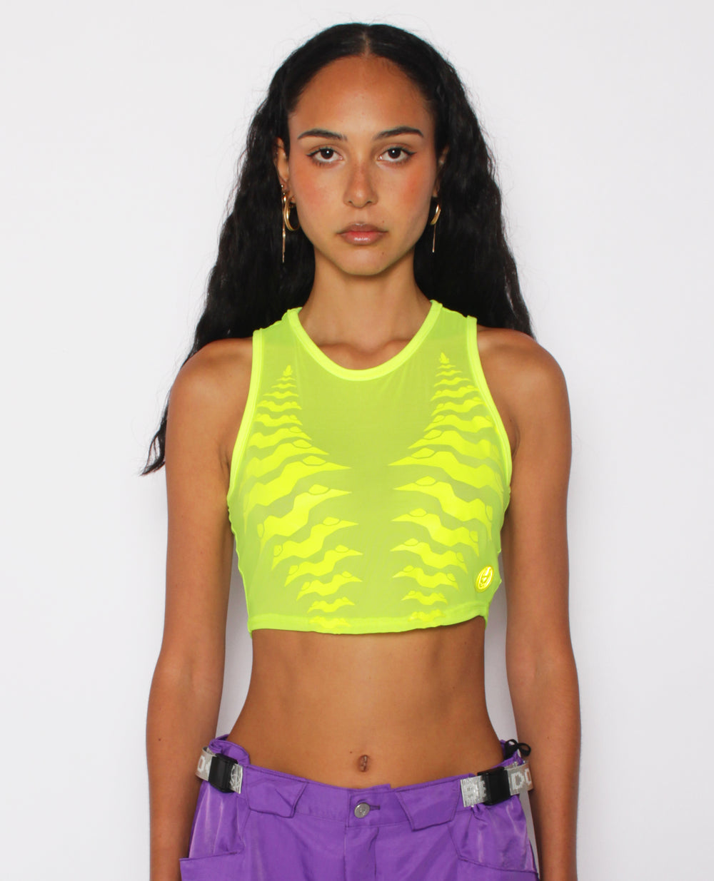 CROP MESH VEST EXO