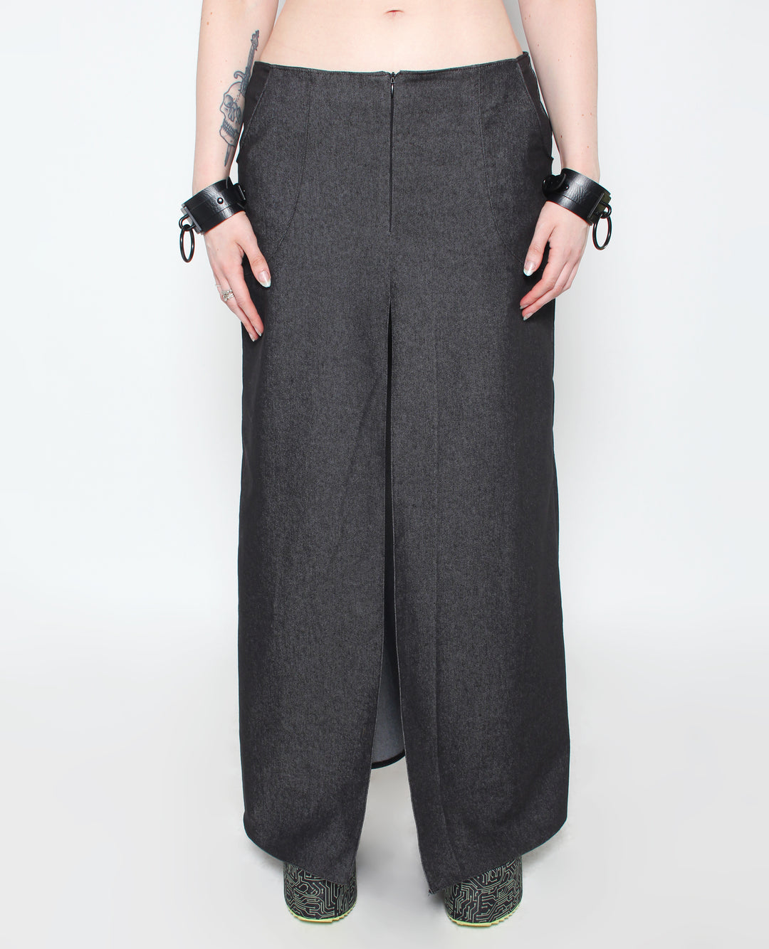 EXPOSER SKIRT BLACK DENIM