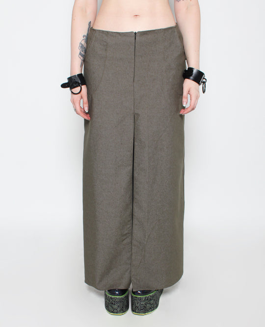 EXPOSER SKIRT KHAKI DENIM