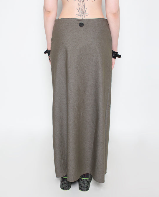 EXPOSER SKIRT KHAKI DENIM