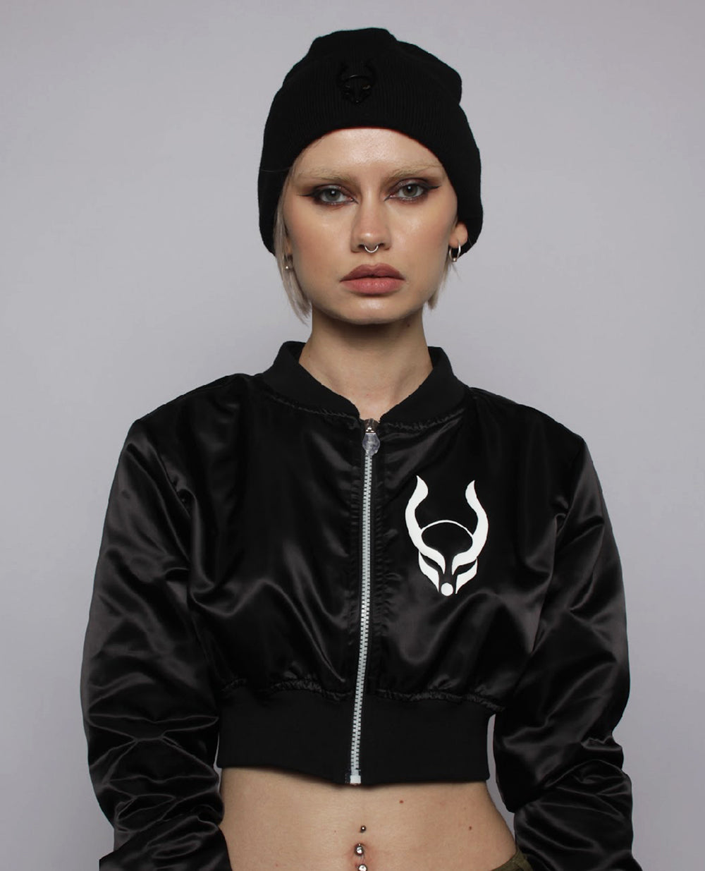 FOLDED BEANIE METAL LOGO