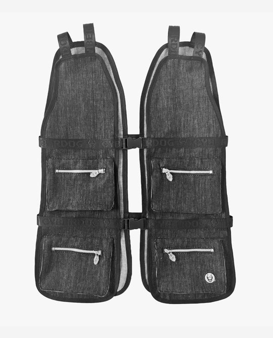 MULTI POCKET GILET / WAISTCOAT DENIM