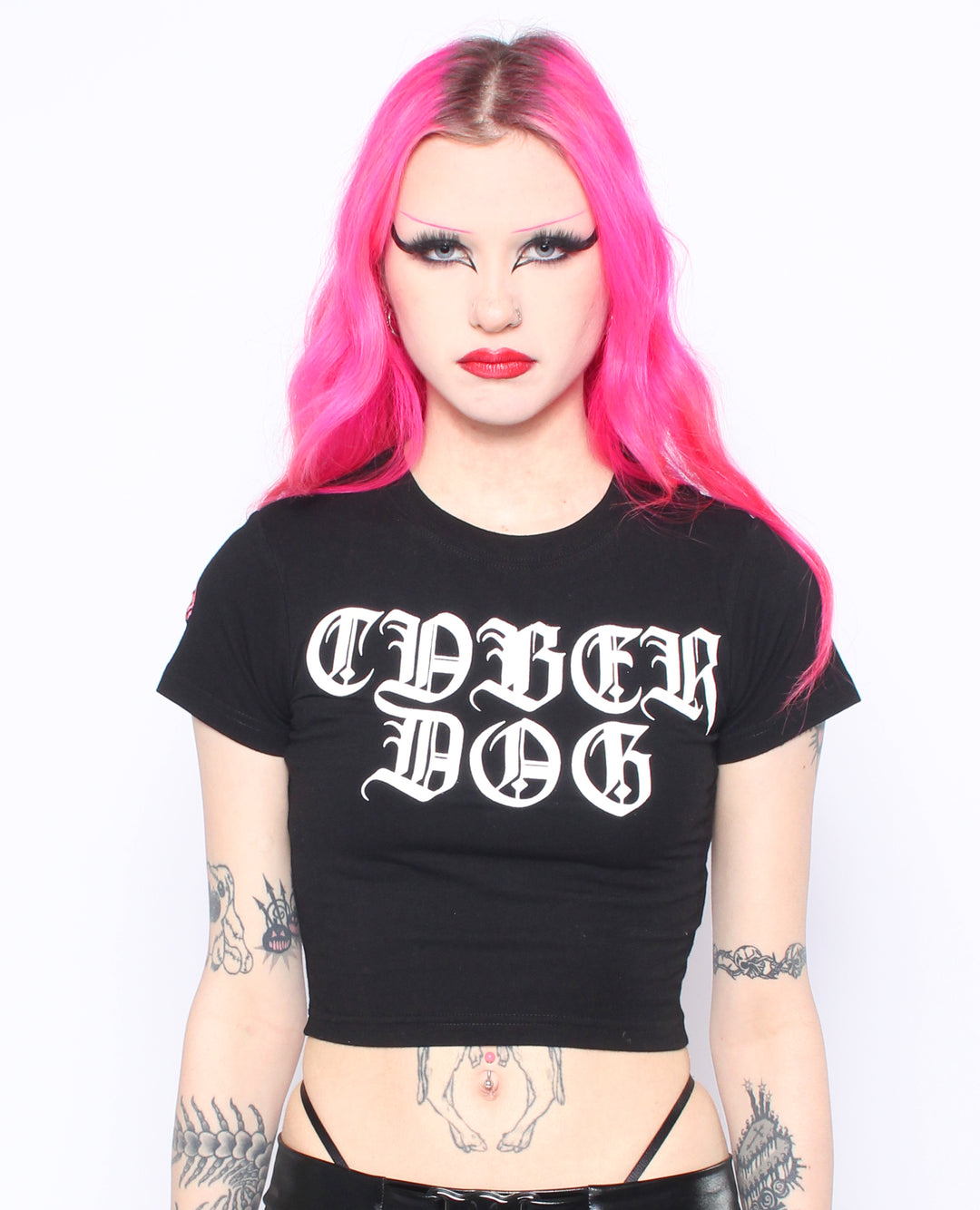 CYBER GOTHICA CROP TEE