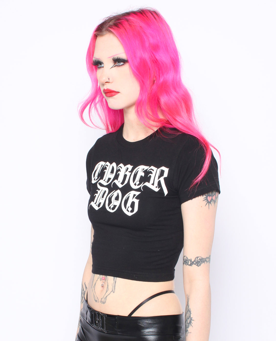 CYBER GOTHICA CROP TEE