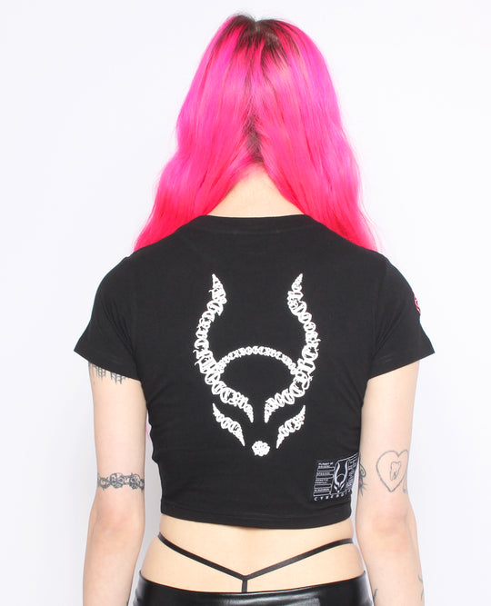 CYBER GOTHICA CROP TEE