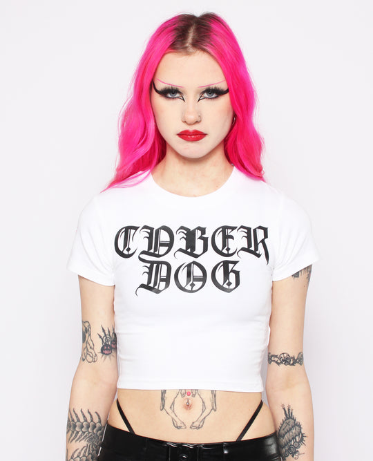 CYBER GOTHICA CROP TEE