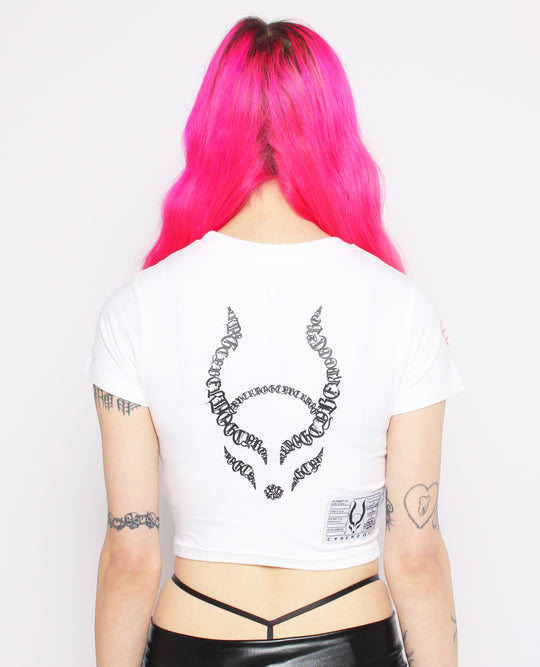 CYBER GOTHICA CROP TEE