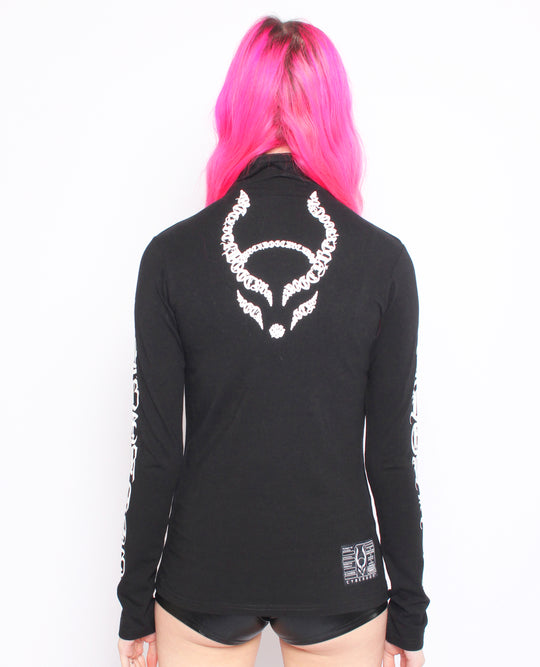 GIRLS CYBER GOTHICA L/S TOP