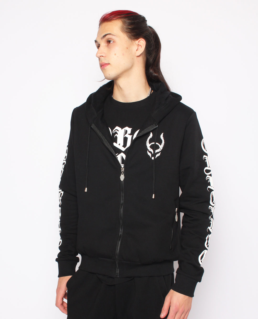 OVERSIZE CYBER GOTHICA ZIP HOODIE