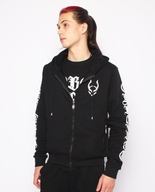 OVERSIZE CYBER GOTHICA ZIP HOODIE
