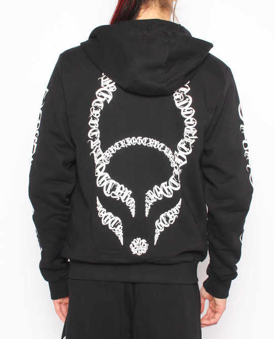 OVERSIZE CYBER GOTHICA ZIP HOODIE