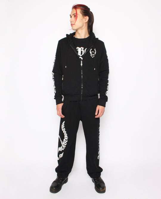 OVERSIZE CYBER GOTHICA ZIP HOODIE