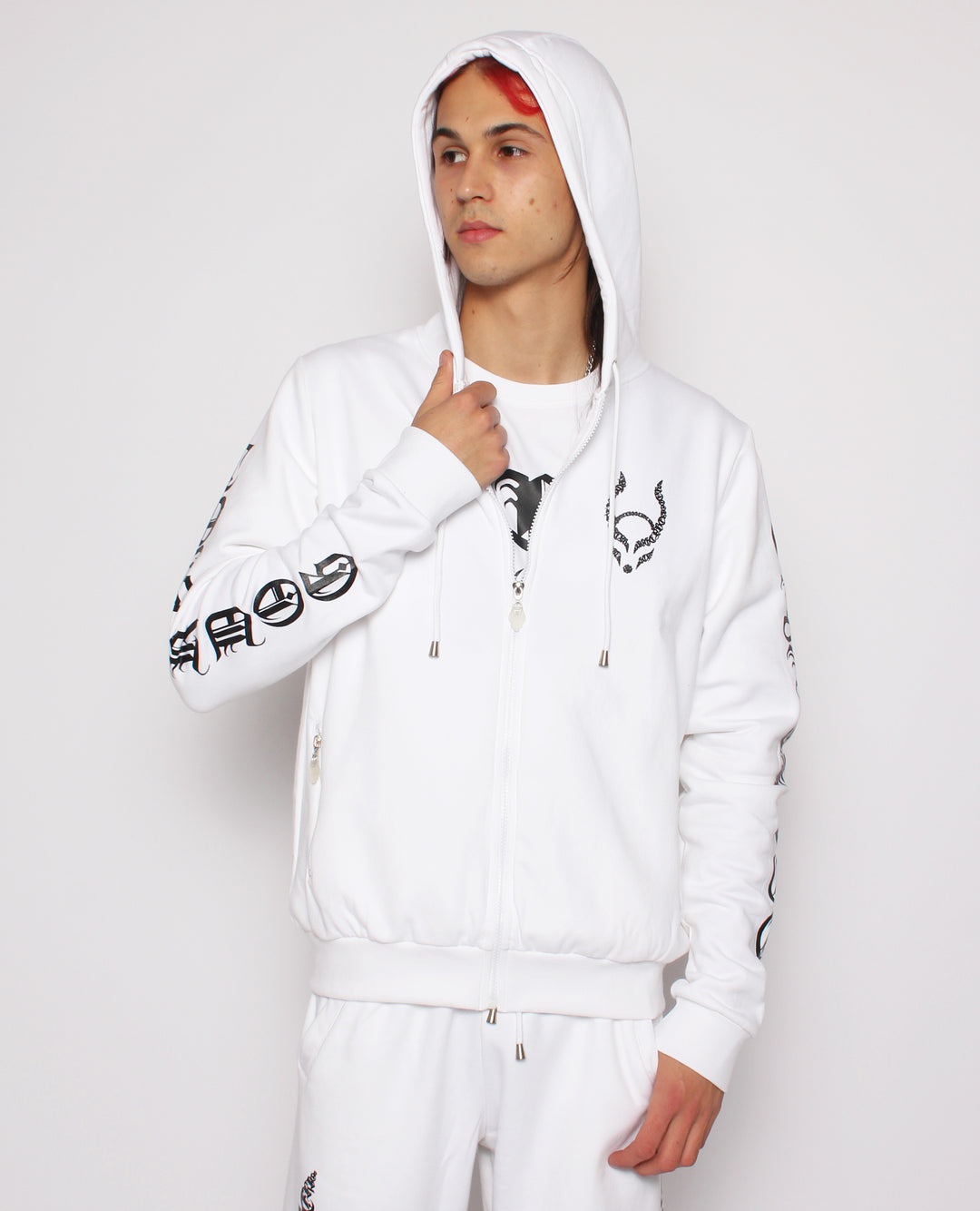 OVERSIZE CYBER GOTHICA ZIP HOODIE