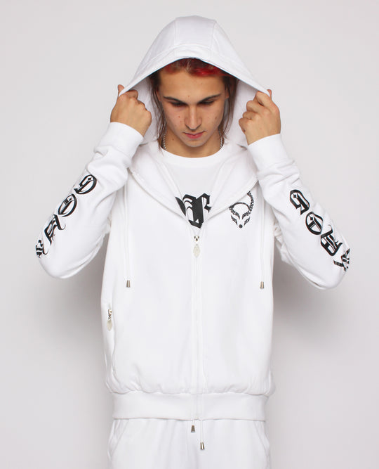 OVERSIZE CYBER GOTHICA ZIP HOODIE