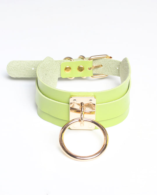 NEW RING COLLAR LIME / GOLD