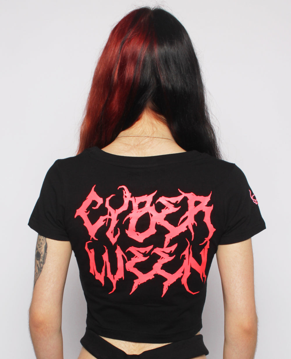 HEARTS & BONES CROP TEE GIRLS