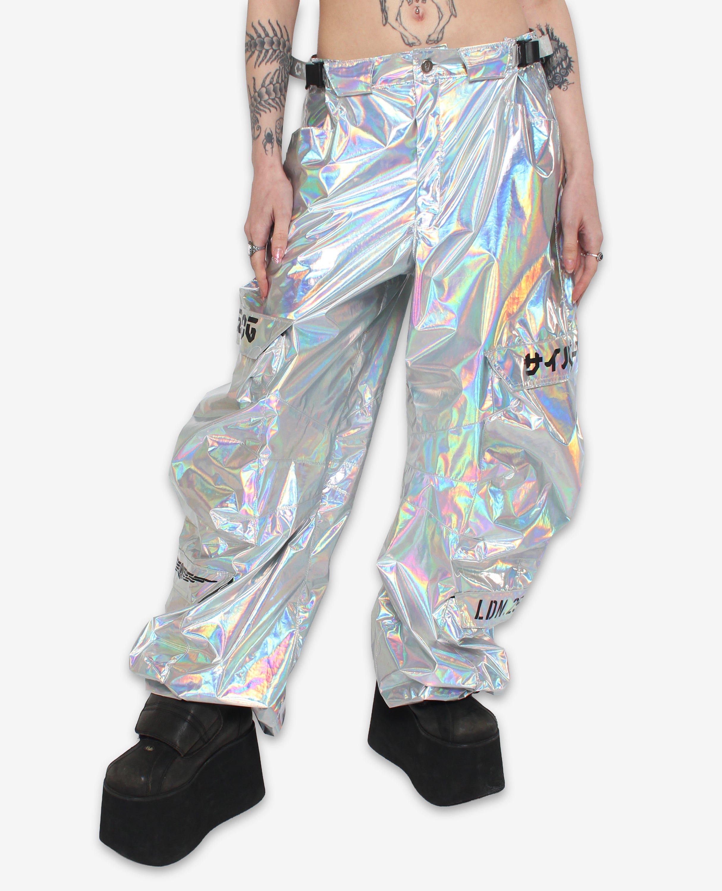 PROTON PANTS HOLOGRAPHIC | Cyberdog | Rave Clothing, Festival