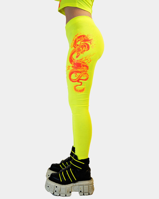 DRAGONITE LEGGINGS FLUO / YELLOW