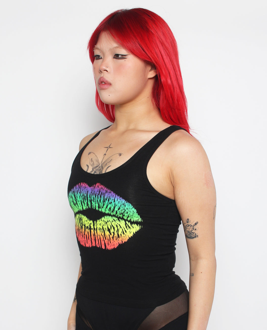 GIRLS VEST RAINBOW LIPS