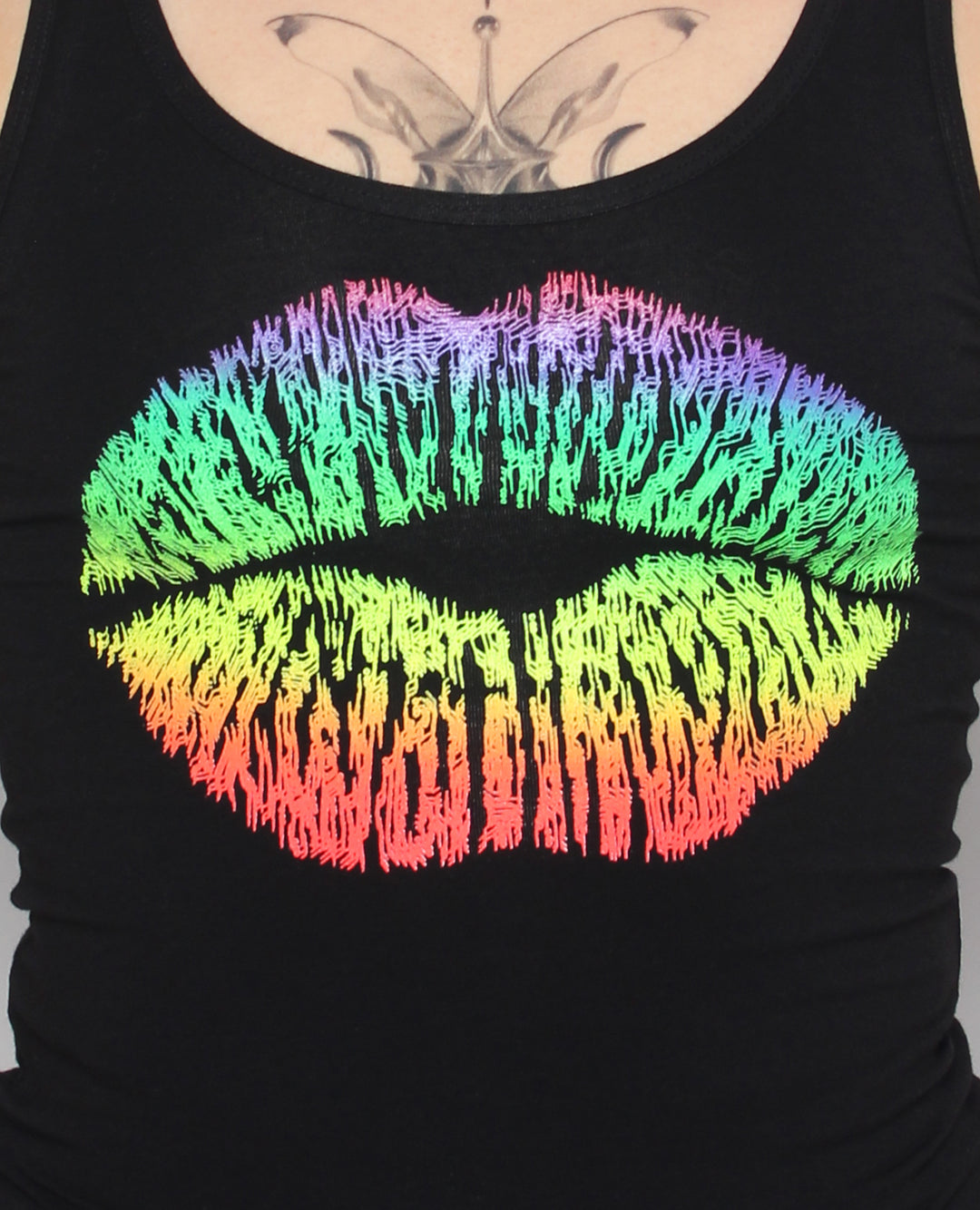 GIRLS VEST RAINBOW LIPS
