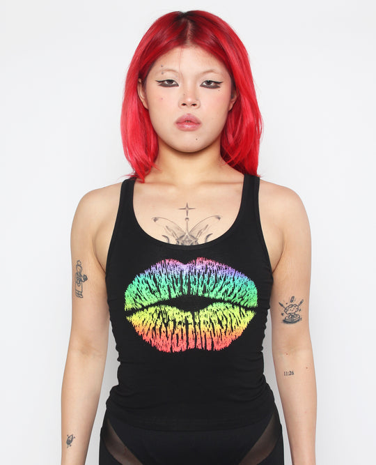 GIRLS VEST RAINBOW LIPS