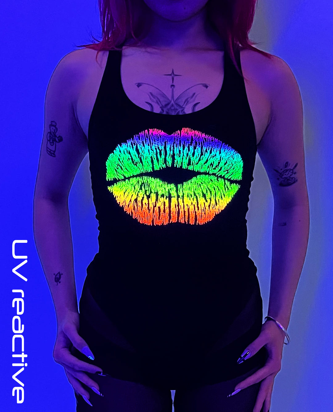 GIRLS VEST RAINBOW LIPS
