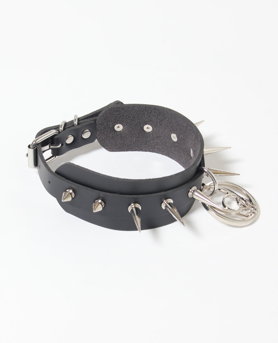 SPIKED LOGO COLLAR
