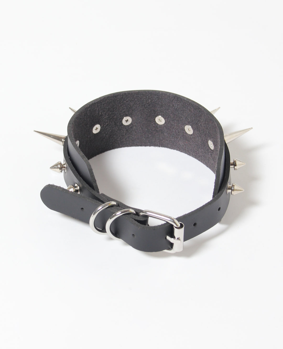 SPIKED LOGO COLLAR