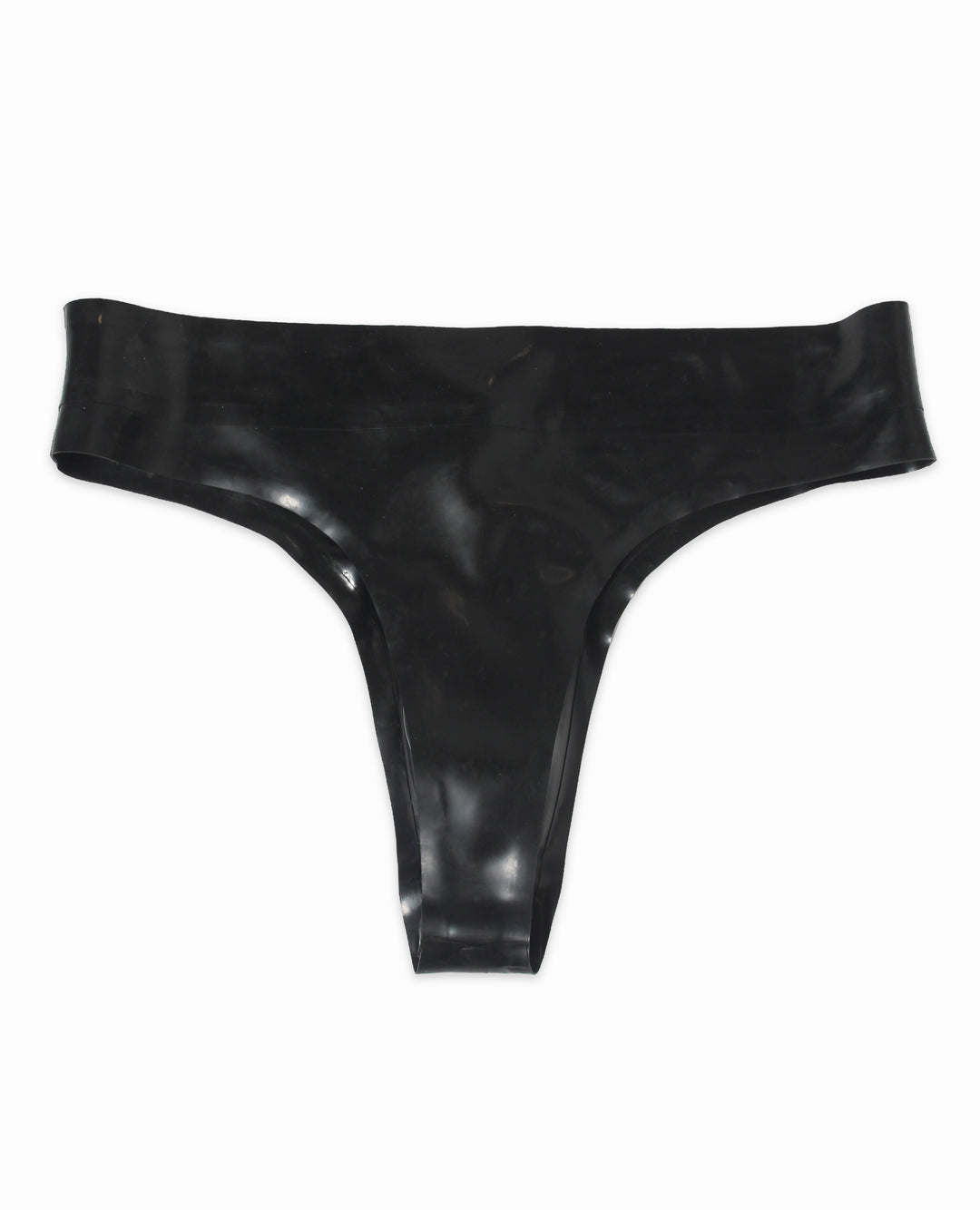 LATEX EXPOSED ZIP MENS THONG