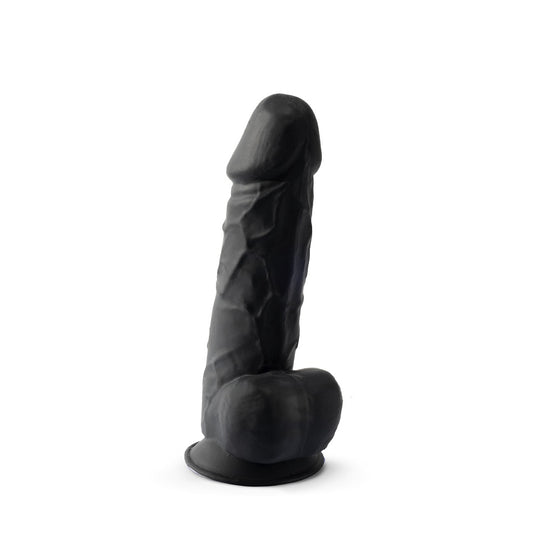 8.5 INCH REALISTIC SILICONE DUAL DENSITY DILDO WITH BALLS