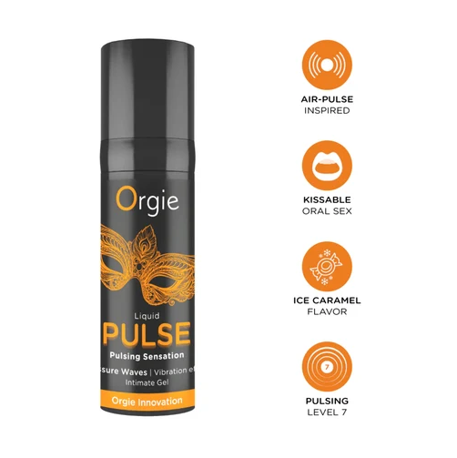 ORGIE LIQUID PULSE - ICE CARAMEL SENSATION INTIMATE GEL 15ML