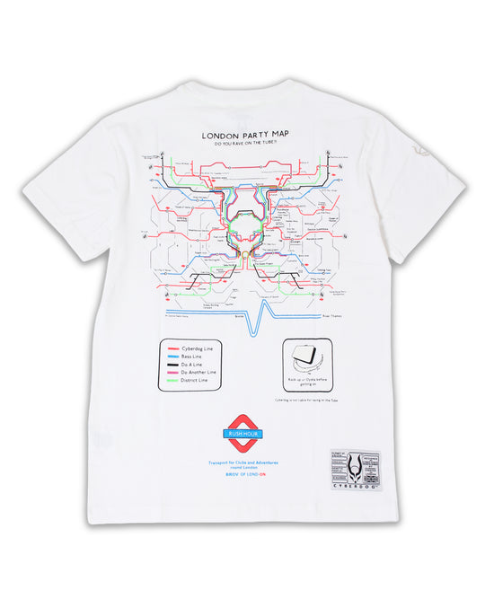 PARTY MAP T-SHIRT MENS WHITE