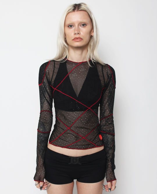 PERFORATED CRISS CROSS MESH