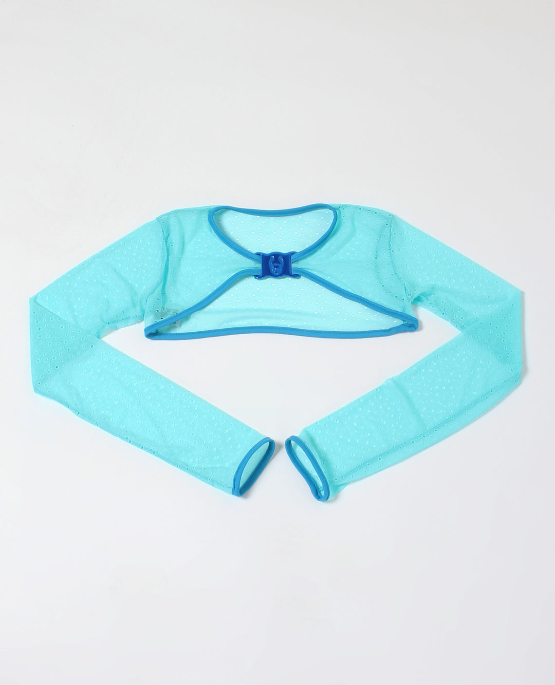 PERFORATED ROCKER MESH SHRUG