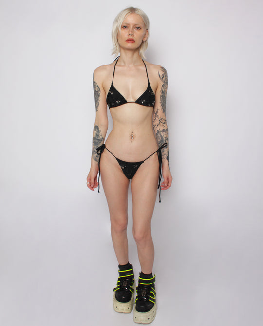 PIERCED LOGO BIKINI