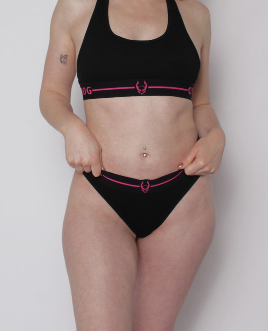ORIGINALS THONG BLACK / PINK