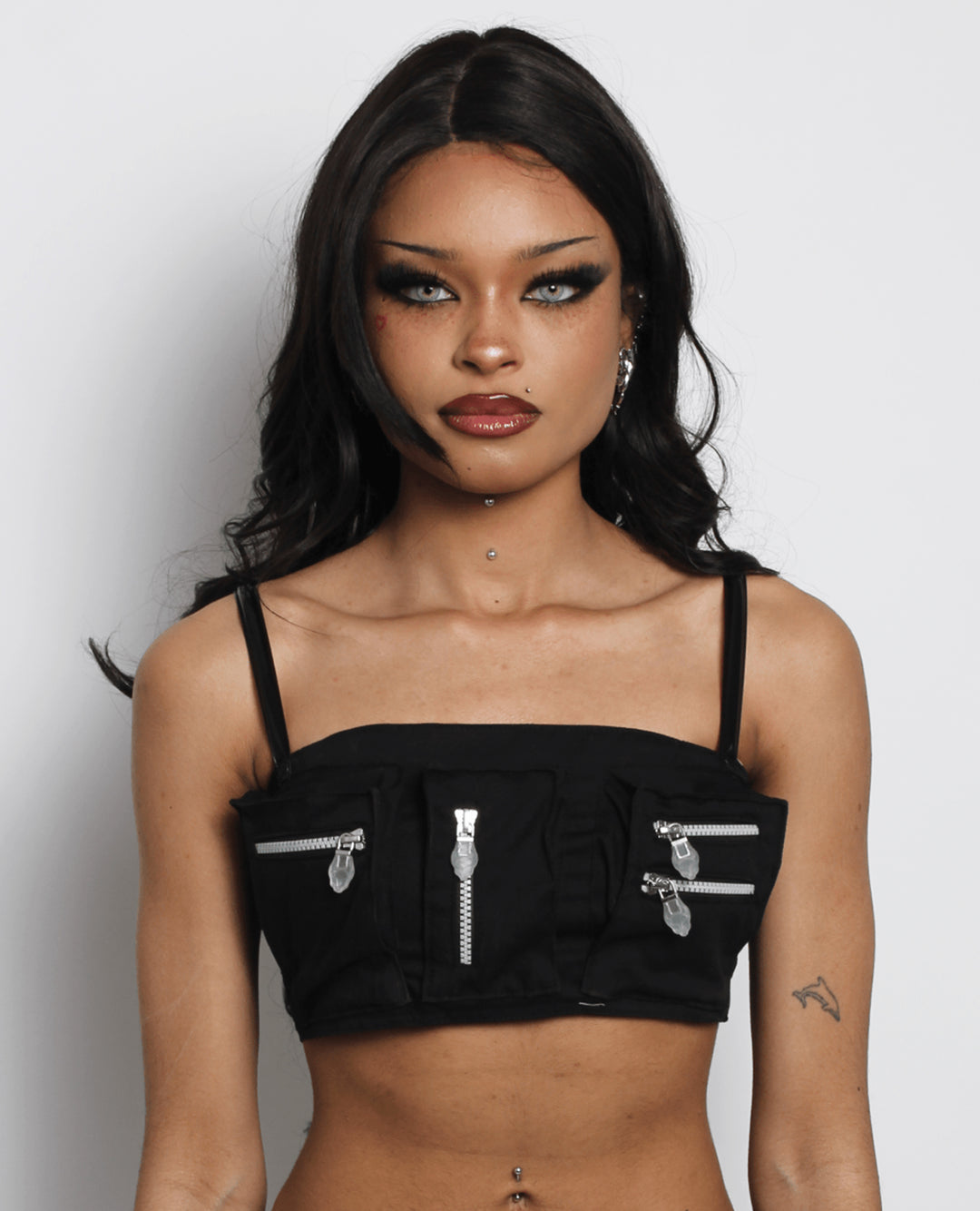 POCKET BRALET TOP BLACK
