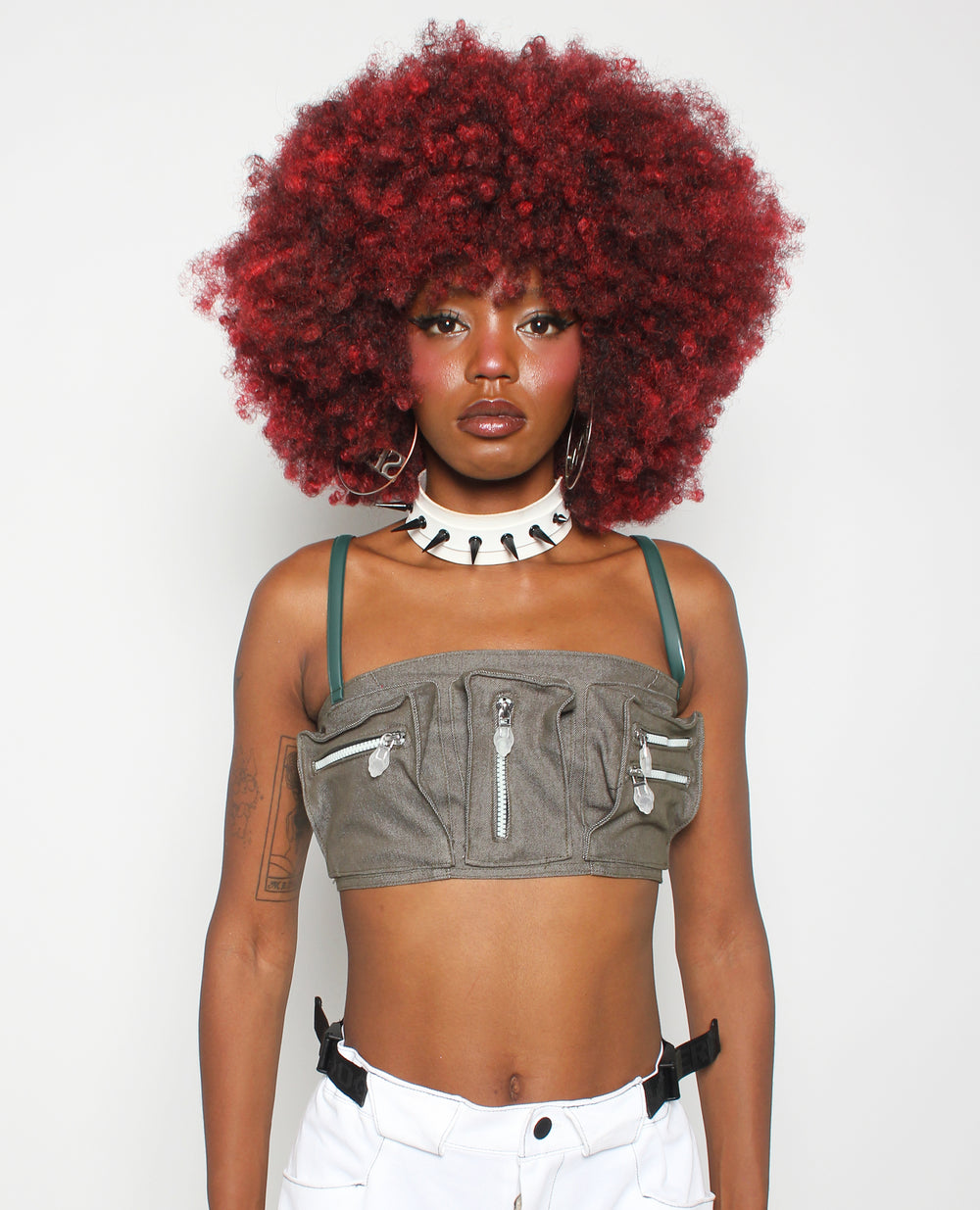 POCKET BRALET TOP KHAKI